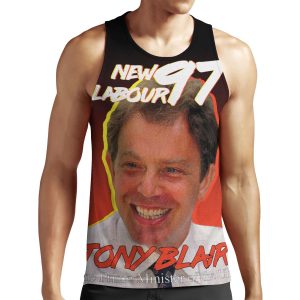 Tony Blair 1997 Vintage Style All-over-print Unisex Tank Top