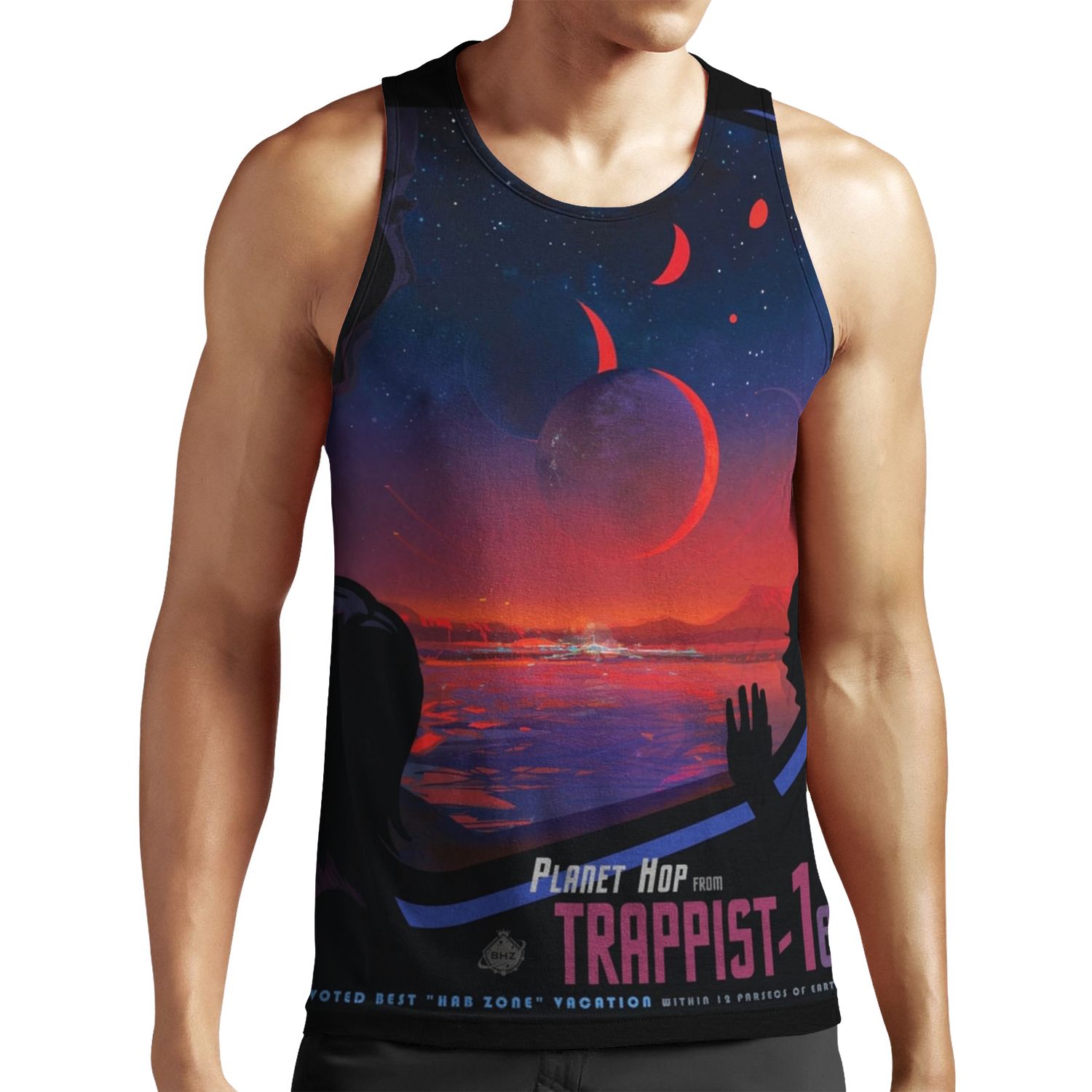 Trappist 1 Space Travel Poster All-over-print Unisex Tank Top