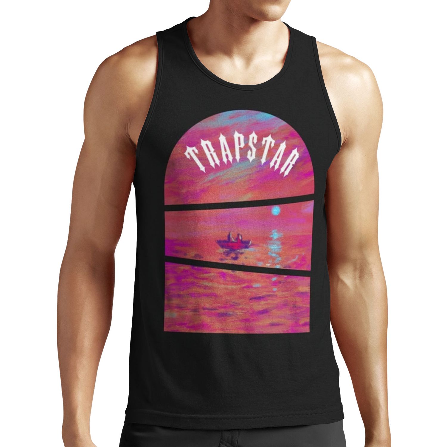 Trapstar X Santan Dave We And 39%3Bre All In This Together All-over-print Unisex Tank Top