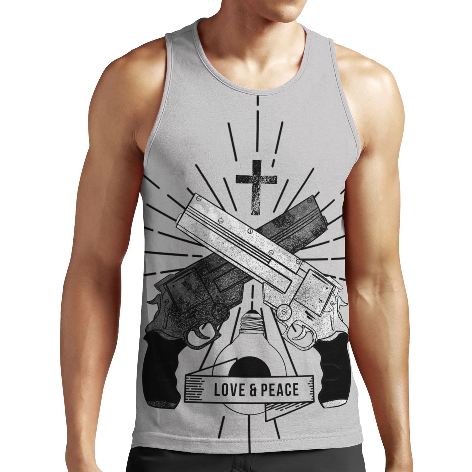 Trigun Love And Peace All-over-print Unisex Tank Top