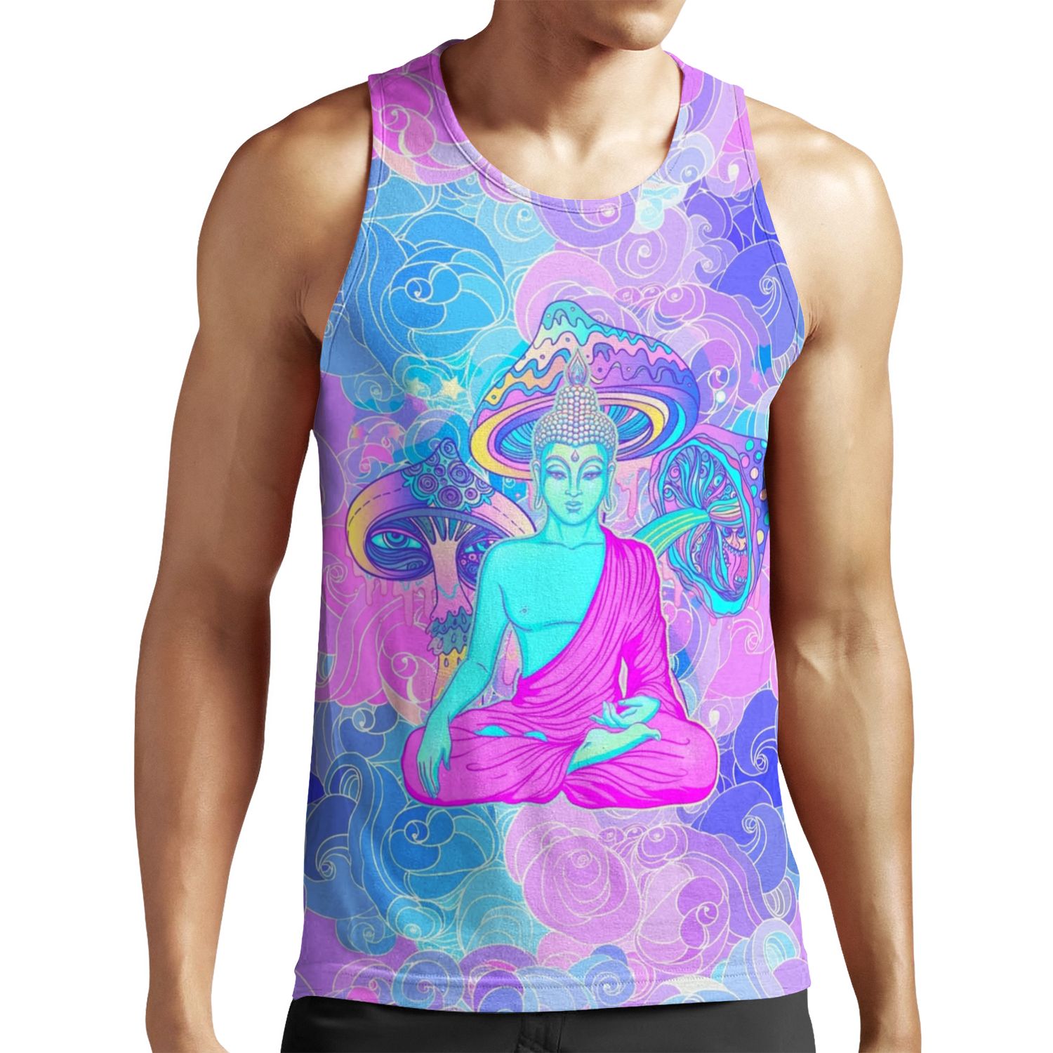 Trippy Buddha All-over-print Unisex Tank Top