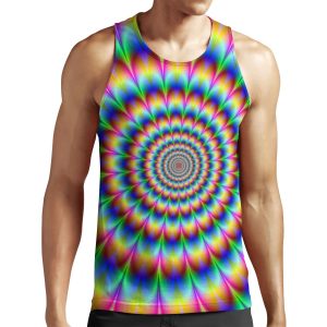 Trippy Stoner Op Art All-over-print Unisex Tank Top