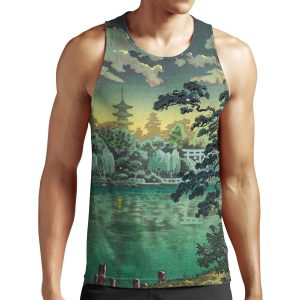Tsuchiya Koitsu Ueno Shinobazu Pond All-over-print Unisex Tank Top