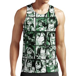 Tsuyu Asui Collage Color Version All-over-print Unisex Tank Top