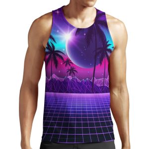 Twilight Retrowave All-over-print Unisex Tank Top