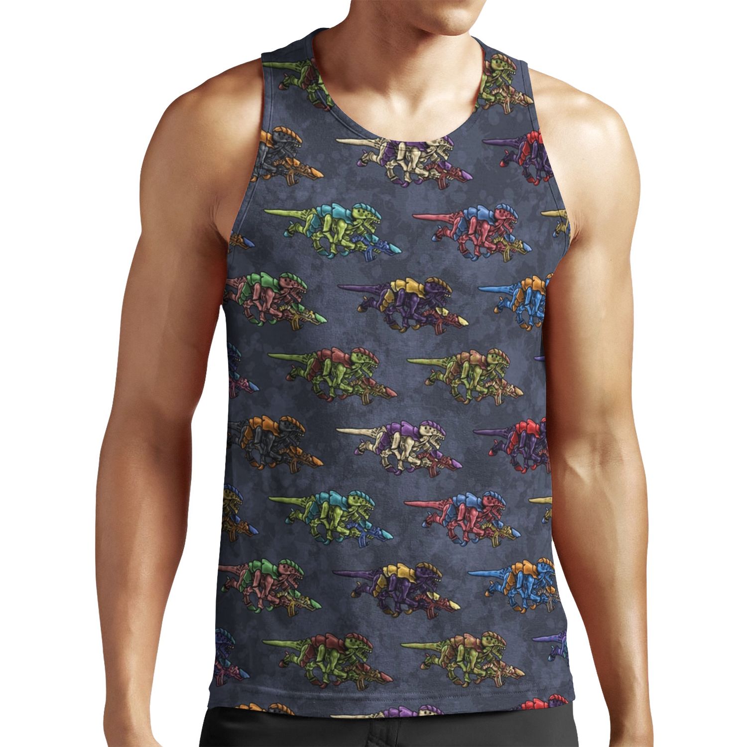 Tyranid Rainbow All-over-print Unisex Tank Top