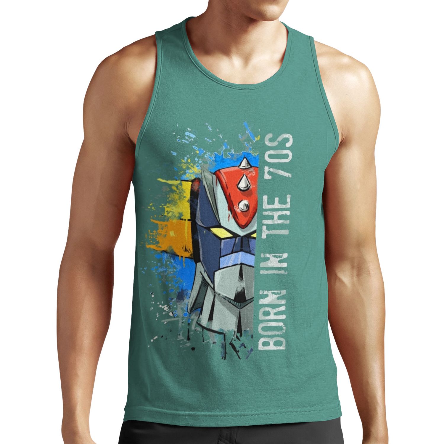 Ufo Robot Goldrake Born In The Seventies All-over-print Unisex Tank Top