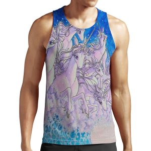 Unicorns In The Sea Part Two All-over-print Unisex Tank Top