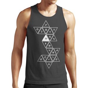 Unrolled D20 All-over-print Unisex Tank Top