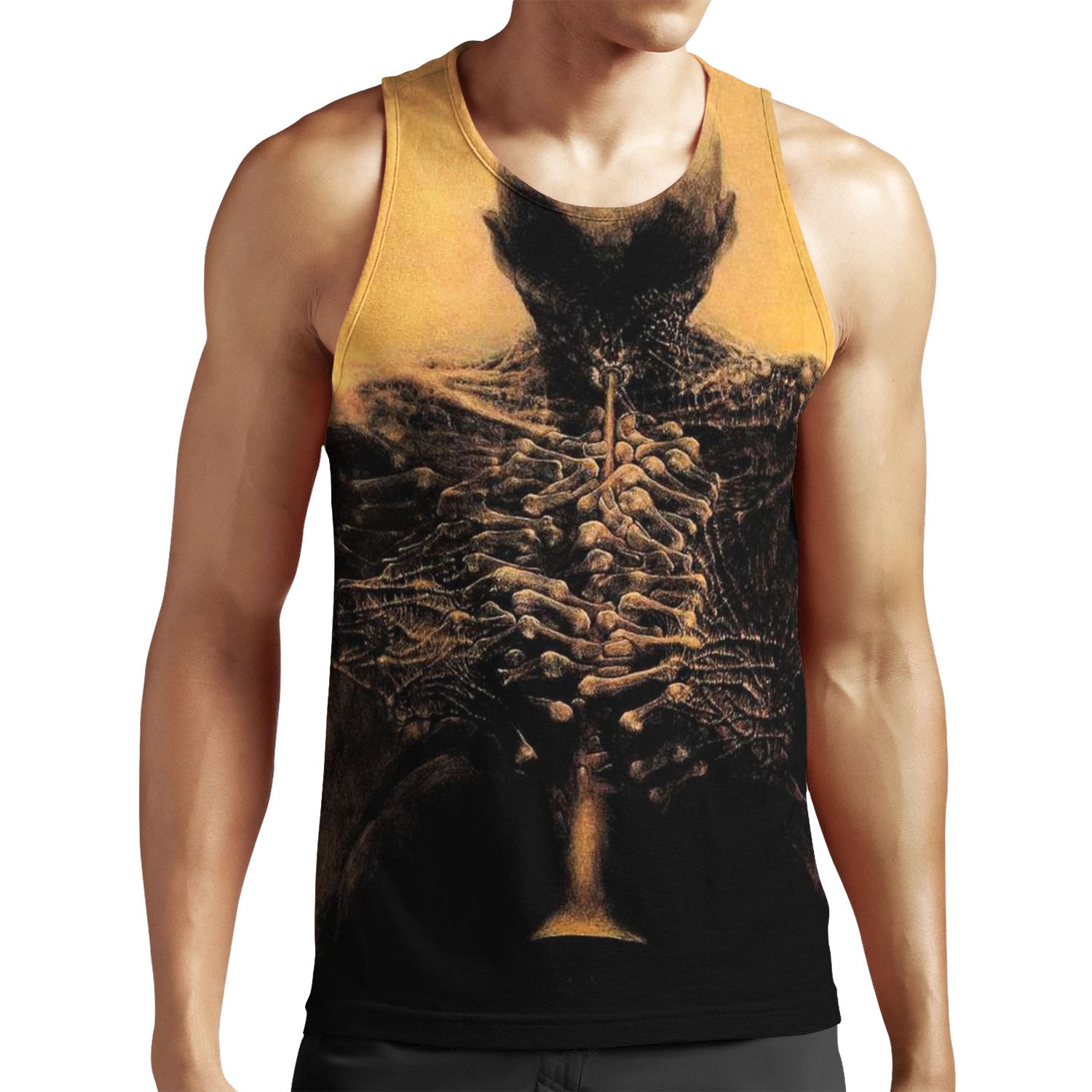 Untitled Musician By Zdzis%C5%82Aw Beksi%C5%84Ski All-over-print Unisex Tank Top