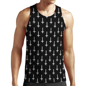Upside Down Cross All-over-print Unisex Tank Top