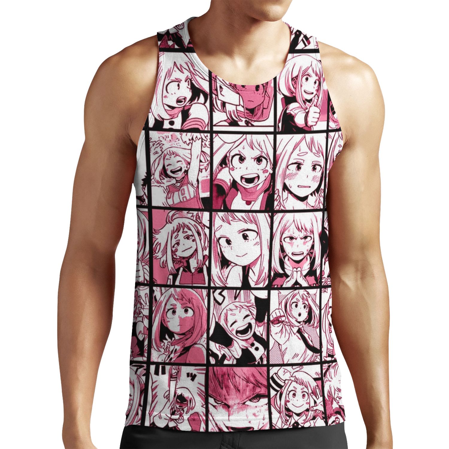 Uraraka Ochako Collage Color Version All-over-print Unisex Tank Top