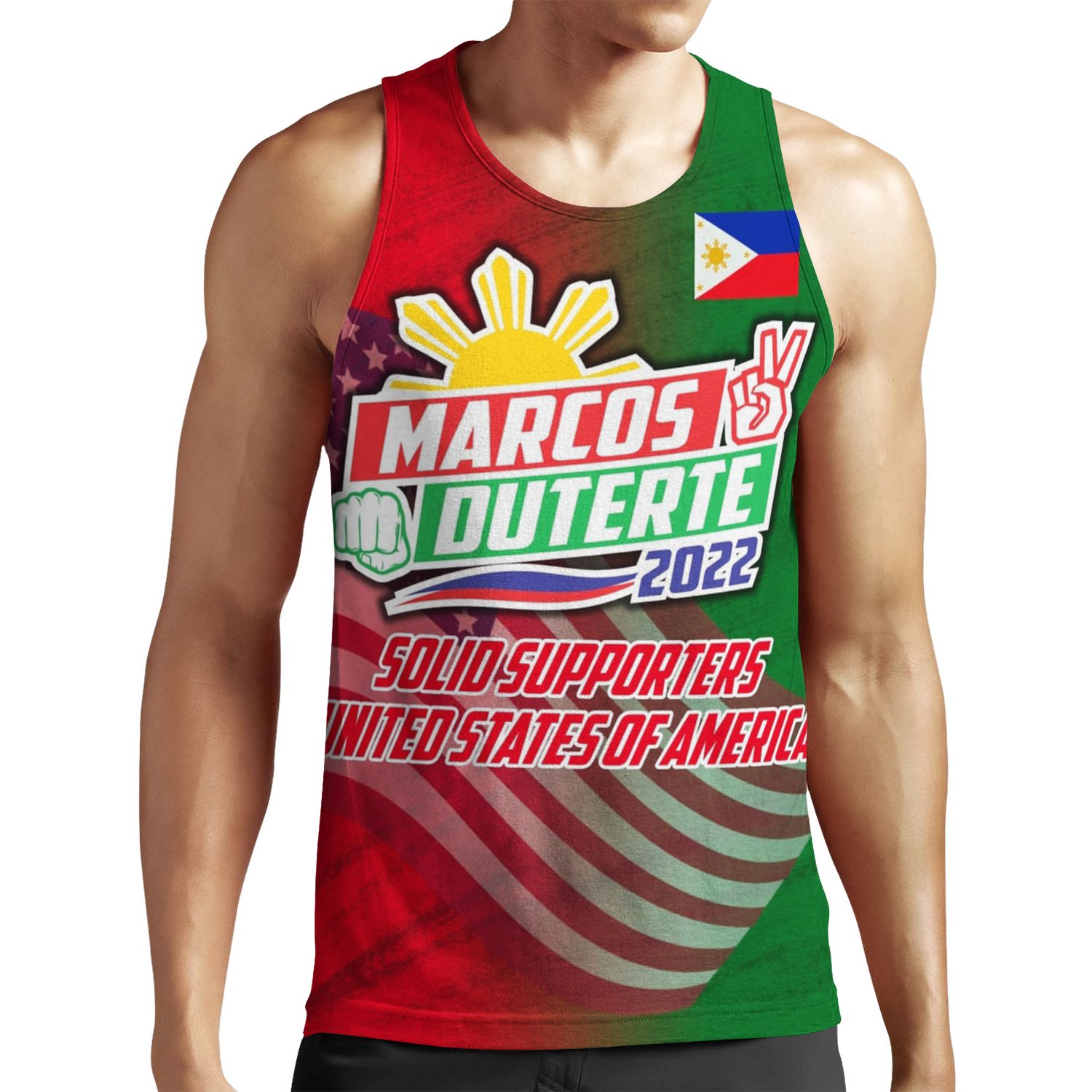 Usa Marcos Duterte All-over-print Unisex Tank Top