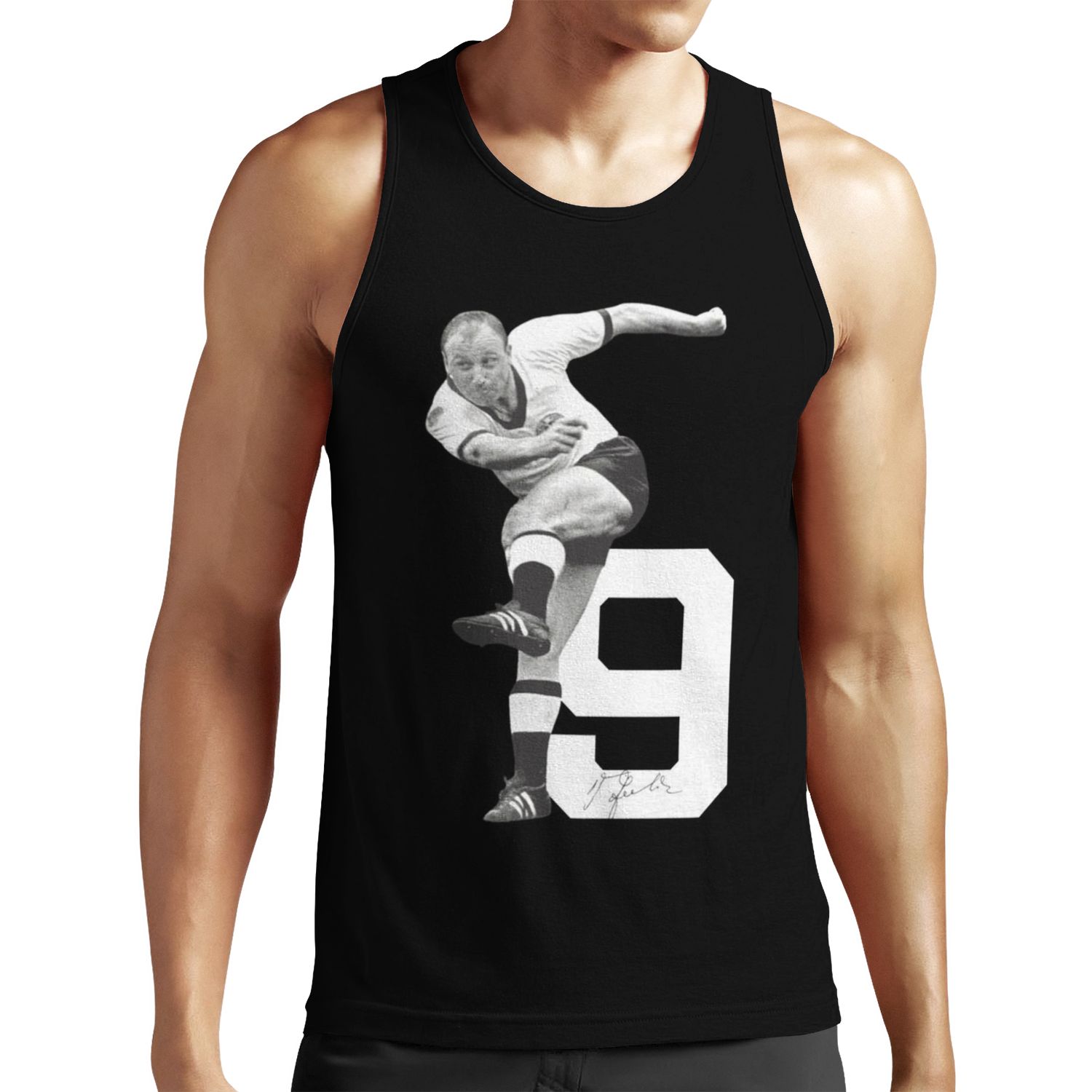 Uwe Seeler Trikot Signed With Number All-over-print Unisex Tank Top