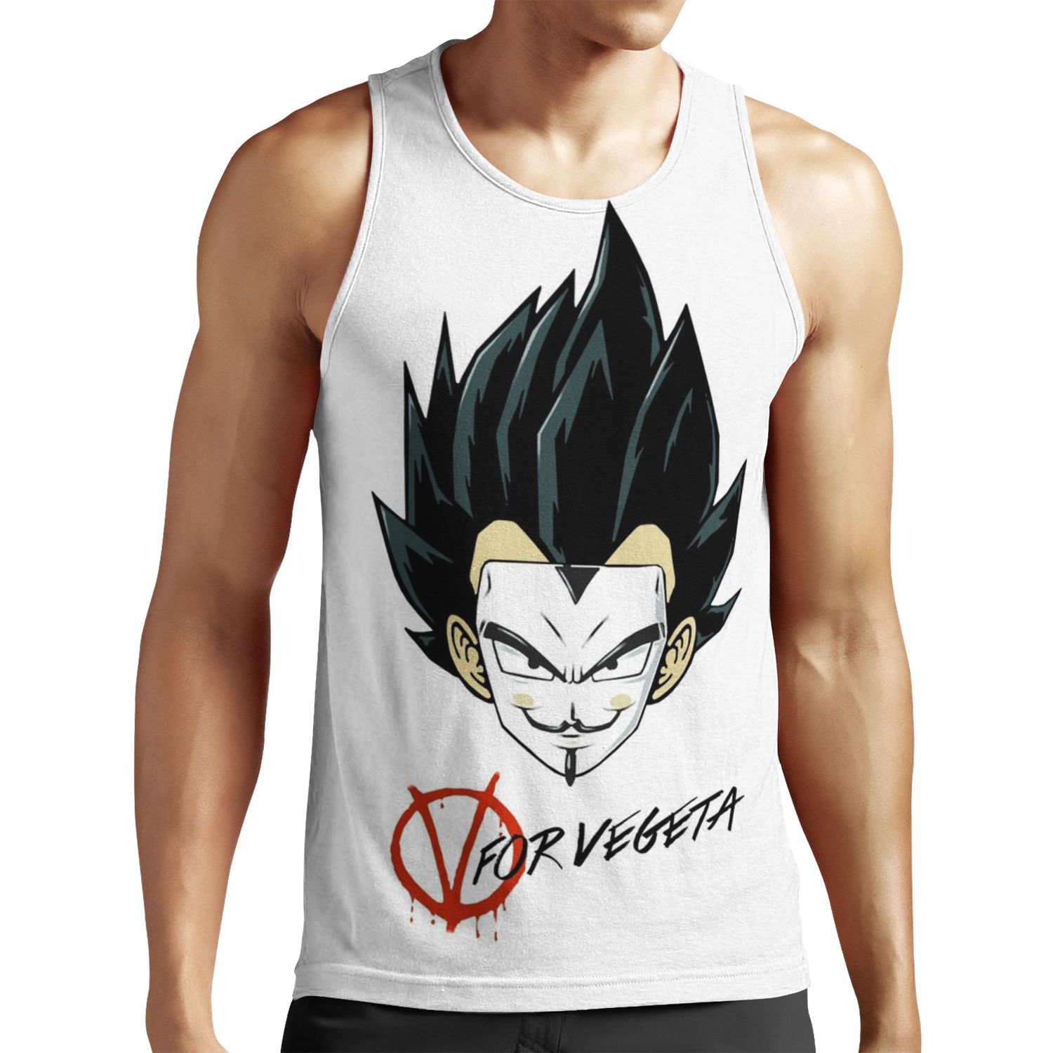V For Vegeta All-over-print Unisex Tank Top