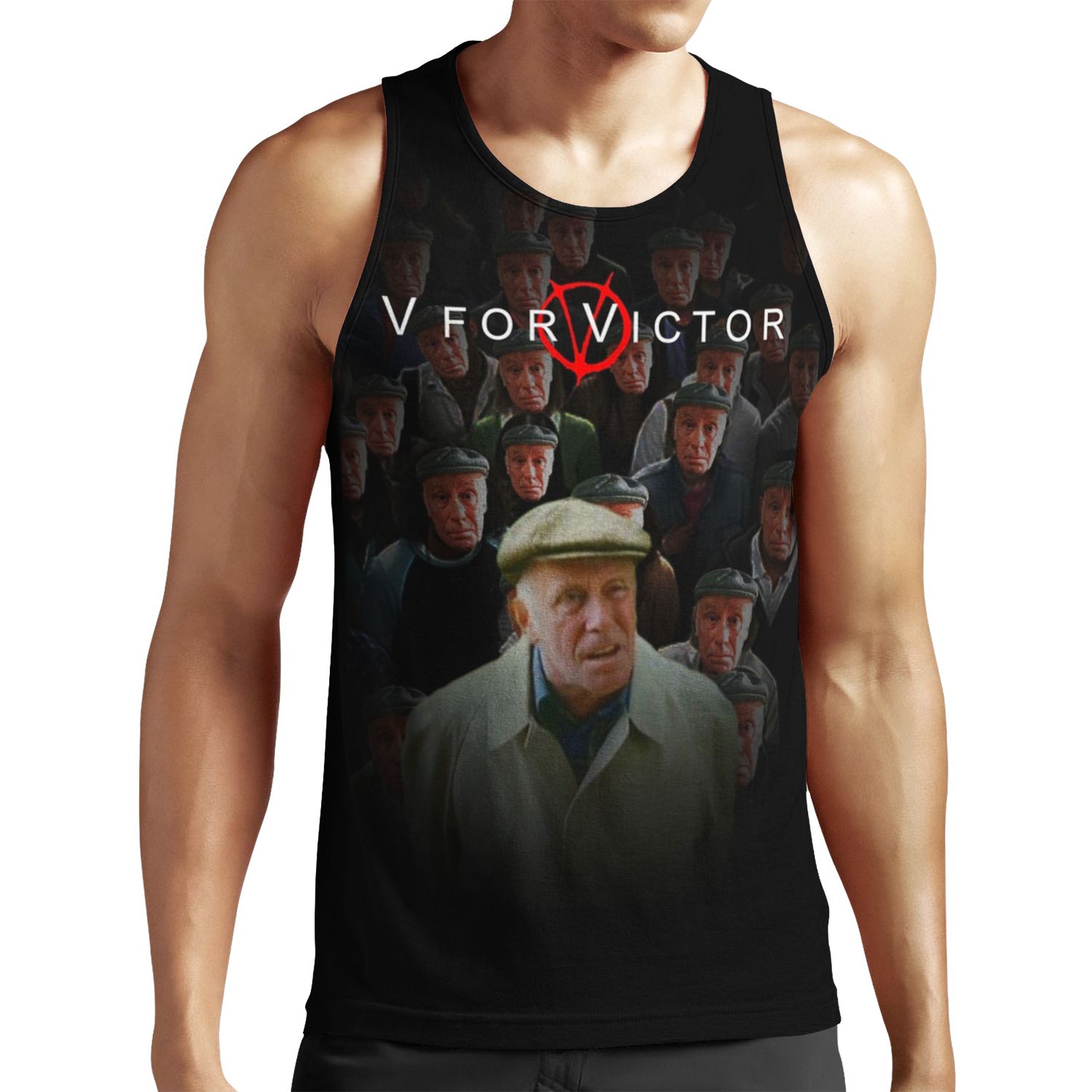 V For Victor All-over-print Unisex Tank Top