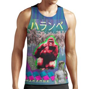 Vaporwave Harambe All-over-print Unisex Tank Top