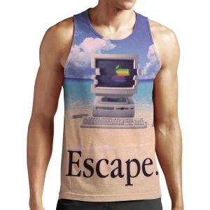 Vaporwave Macintosh All-over-print Unisex Tank Top