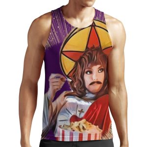 Villanelle Jesus Outfit Cartoon Killing Eve Jodie Comer Lesbian Jesus Drag Queen All-over-print Unisex Tank Top