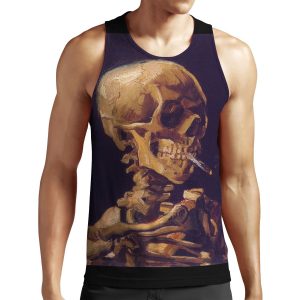 Vincent Van Gogh S Skull With A Burning Cigarette All-over-print Unisex Tank Top