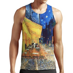 Vincent Van Gogh The Cafe Terrace On The Place De Forum In Arles At Nigh All-over-print Unisex Tank Top