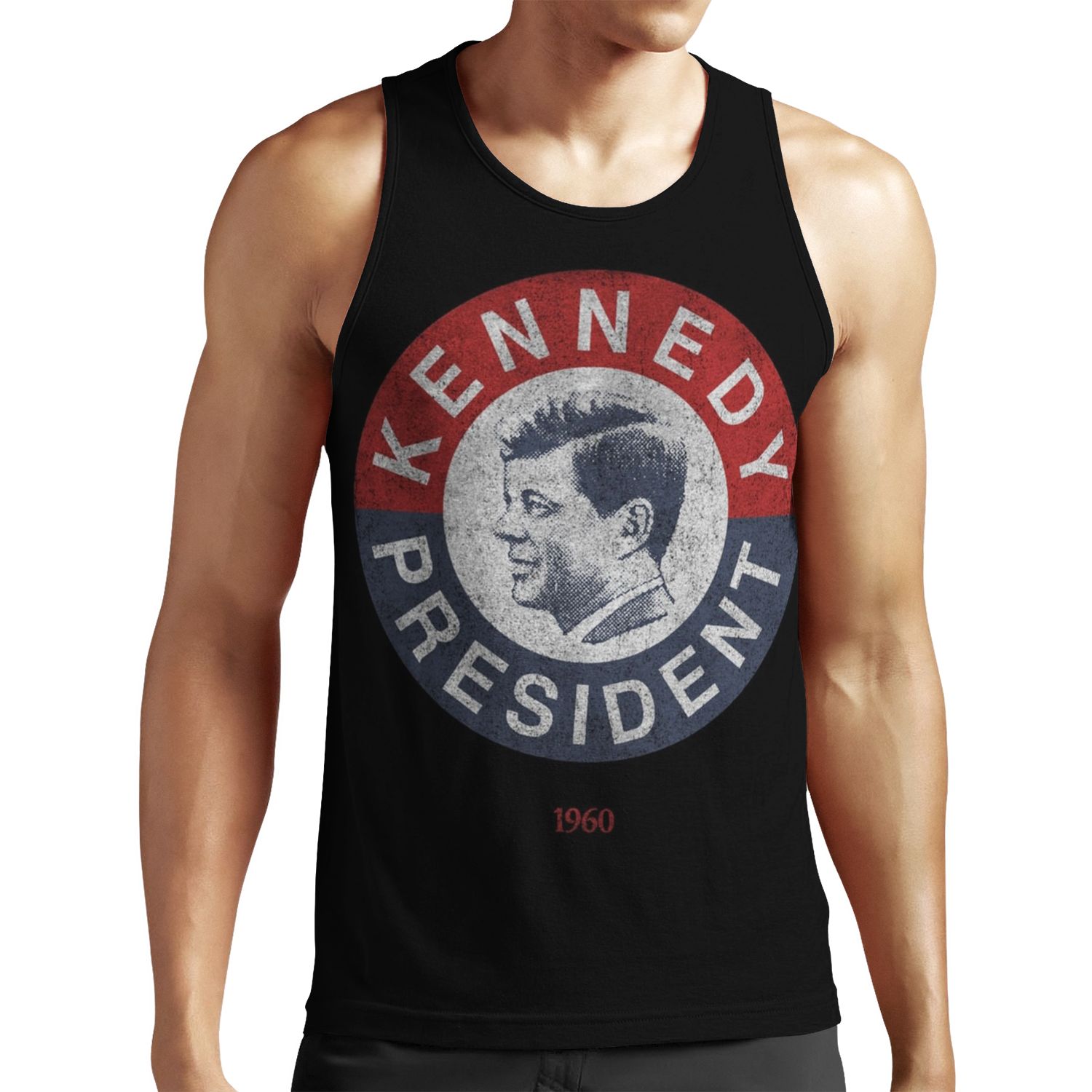 Vintage 1960 Kennedy For President All-over-print Unisex Tank Top