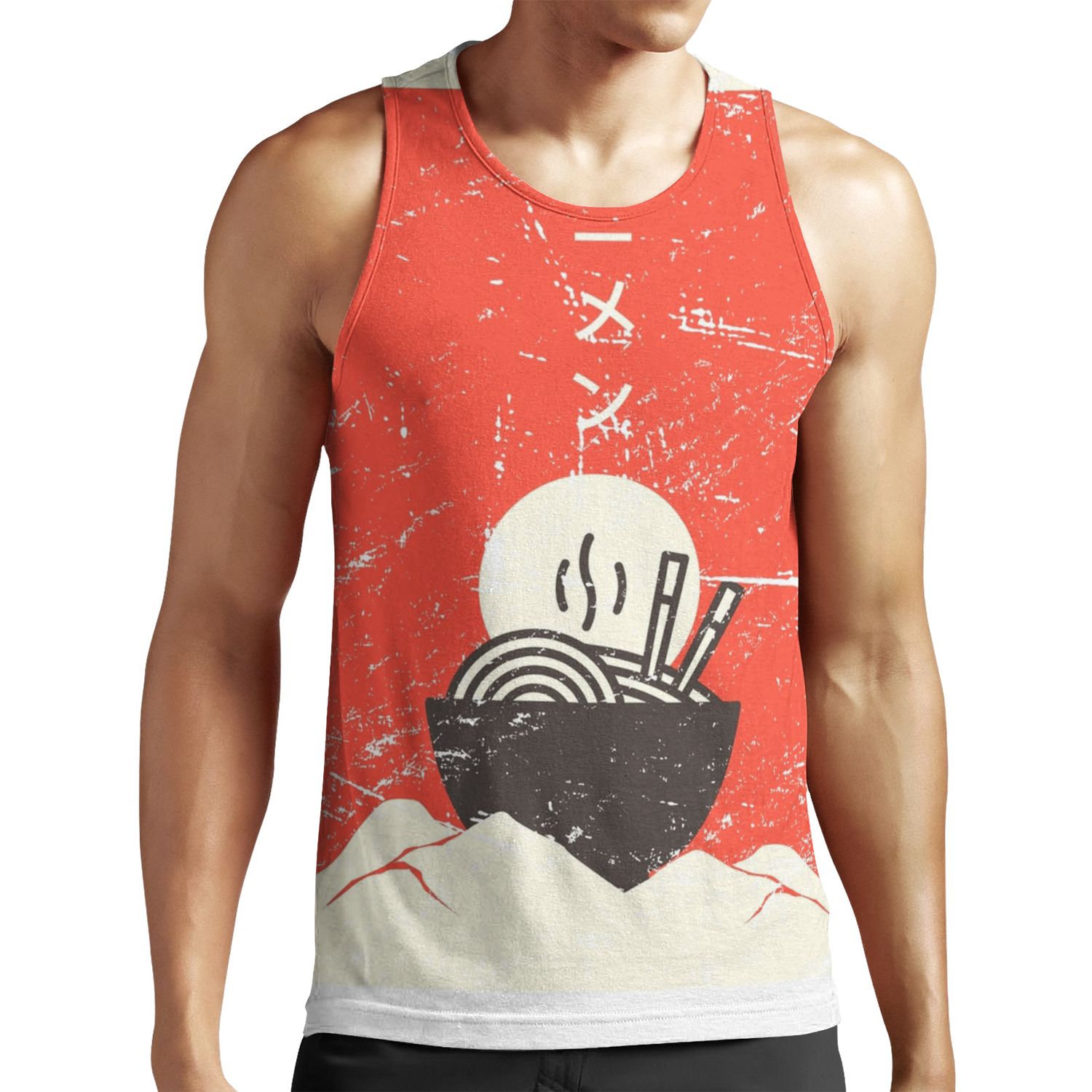 Vintage Japanese Anime Ramen All-over-print Unisex Tank Top