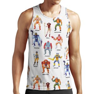 Vintage Masters Of The Universe Heroes And Villains Vintage Toy Card Art All-over-print Unisex Tank Top