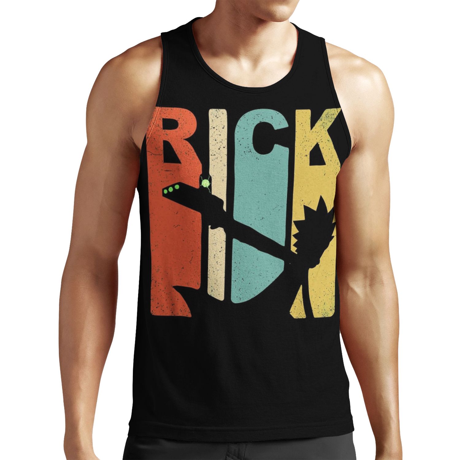 Vintage Rick Sanchez 90S And 80S Style All-over-print Unisex Tank Top