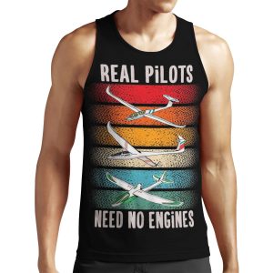 Vintage Sailplane Pilot Gliding Gift For Gliders All-over-print Unisex Tank Top