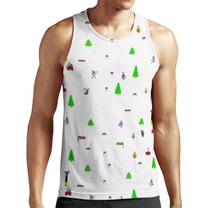 Vintage Ski Game All-over-print Unisex Tank Top