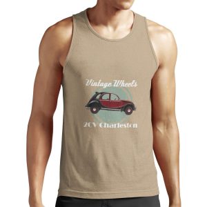 Vintage Wheels Citro%C3%Abn 2Cv Charleston All-over-print Unisex Tank Top
