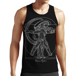 Vitruvian Hunters Negative All-over-print Unisex Tank Top