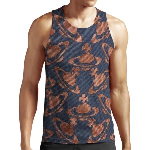 Vivienne Westwood Orange All-over-print Unisex Tank Top
