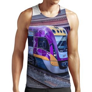Vline Train At Castlemaine Station All-over-print Unisex Tank Top