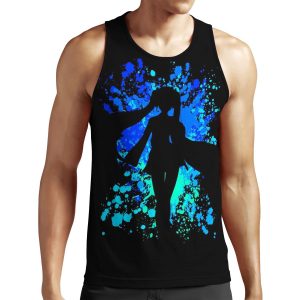 Vocaloid Inspired Paint Splatter Shirt All-over-print Unisex Tank Top
