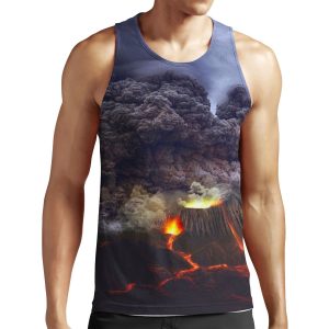 Volcano Erupting All-over-print Unisex Tank Top