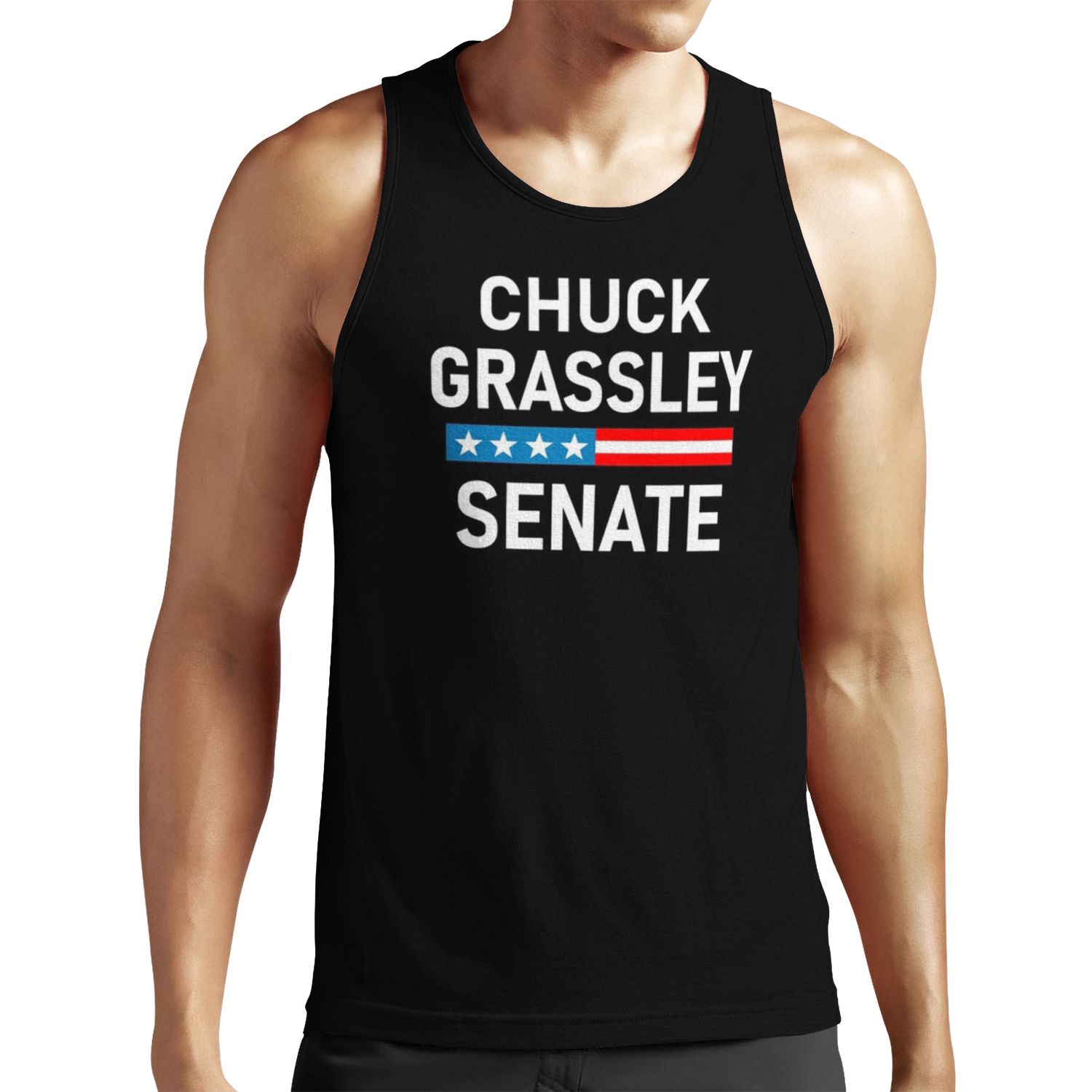 Vote Chuck Grassley Iowa Senator Re Elect Chuck Grassley All-over-print Unisex Tank Top