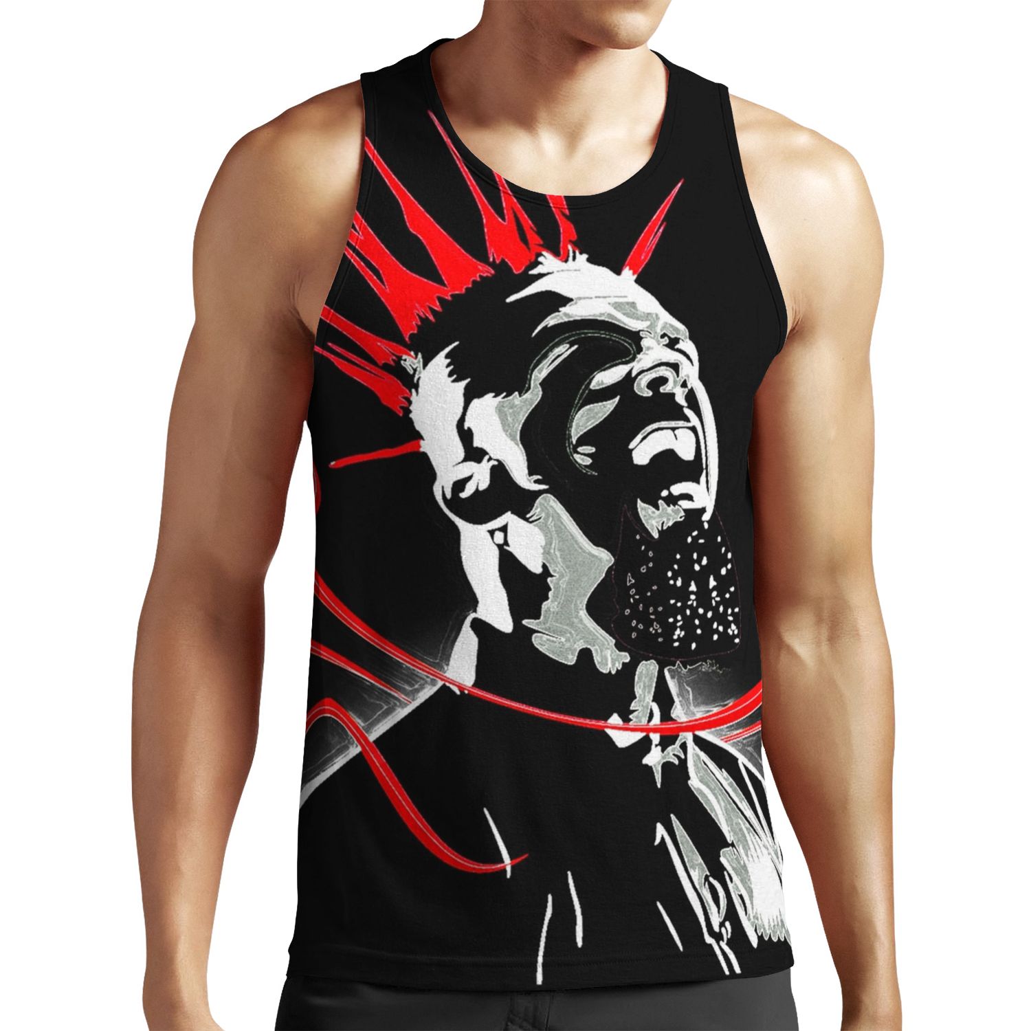 Wallpaper Tech N9Ne Musical Genres Hip Pop Wilatikta All-over-print Unisex Tank Top