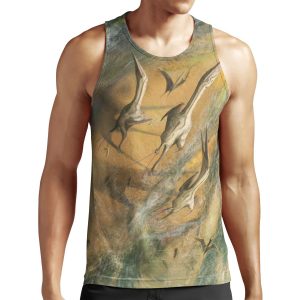 Wandering Azhdarchid Pterosaurs All-over-print Unisex Tank Top
