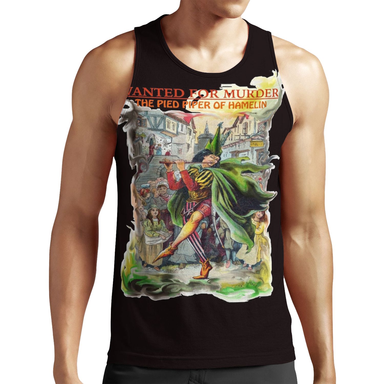 Wanted For Murder Pied Piper Of Hamelin Classic Tales All-over-print Unisex Tank Top