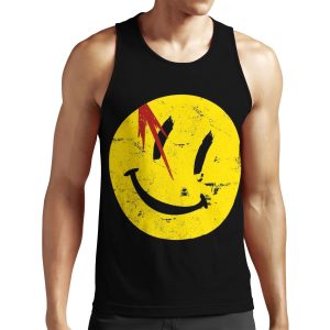 Watchmen Symbol Smile Vintage All-over-print Unisex Tank Top