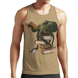 Well Read Octopus All-over-print Unisex Tank Top