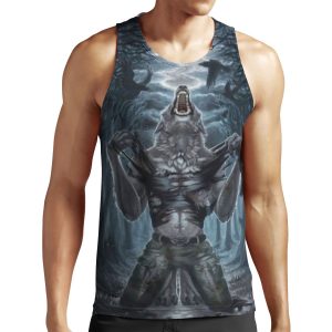 Werewolf Ripping Shirt Meme All-over-print Unisex Tank Top