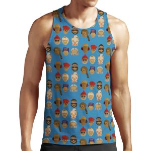 Wes Anderson S Hats All-over-print Unisex Tank Top