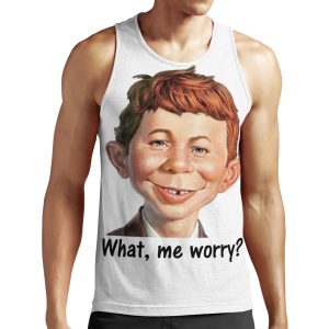 What Me Worry Mad Magazine Alfred Neuman All-over-print Unisex Tank Top All-over-print Unisex Tank Top