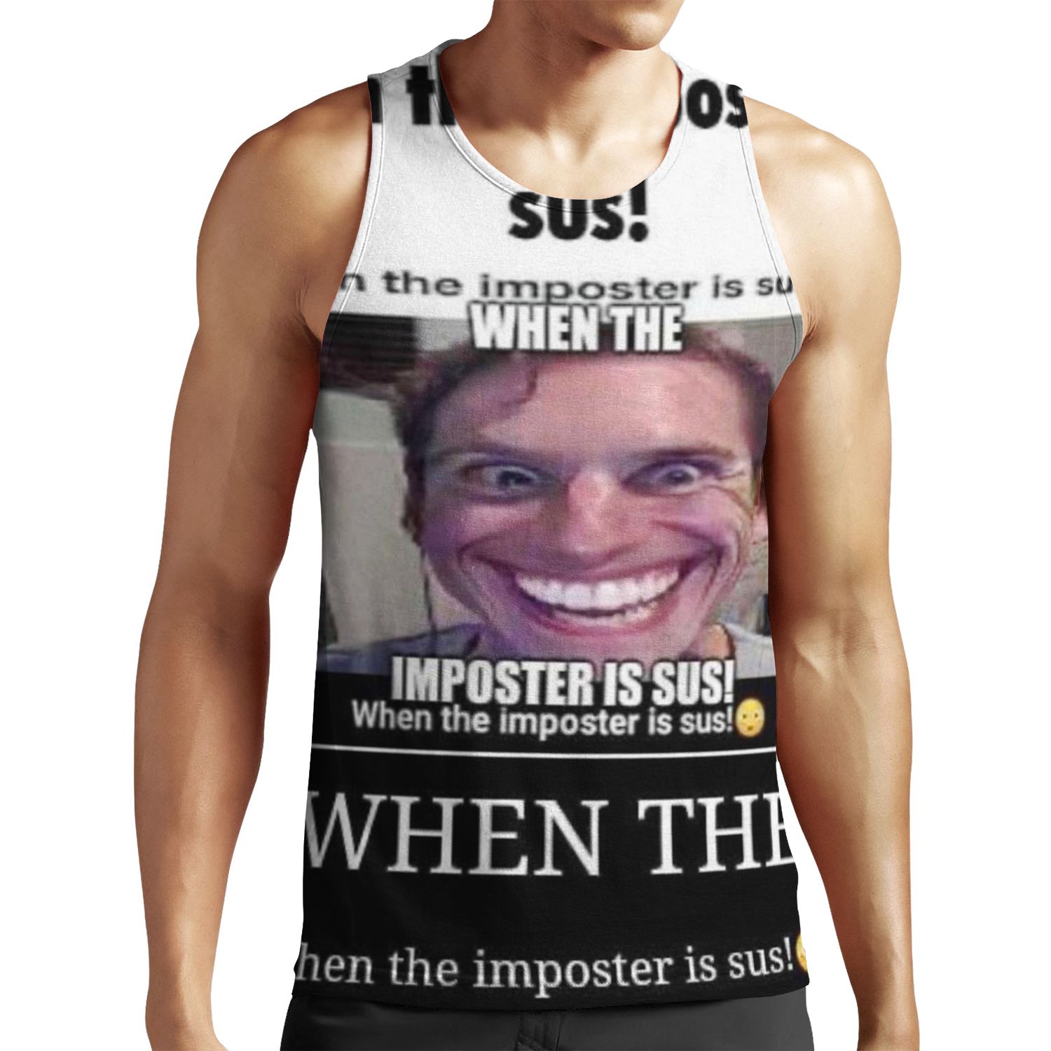 When Impostor Is Sus All-over-print Unisex Tank Top