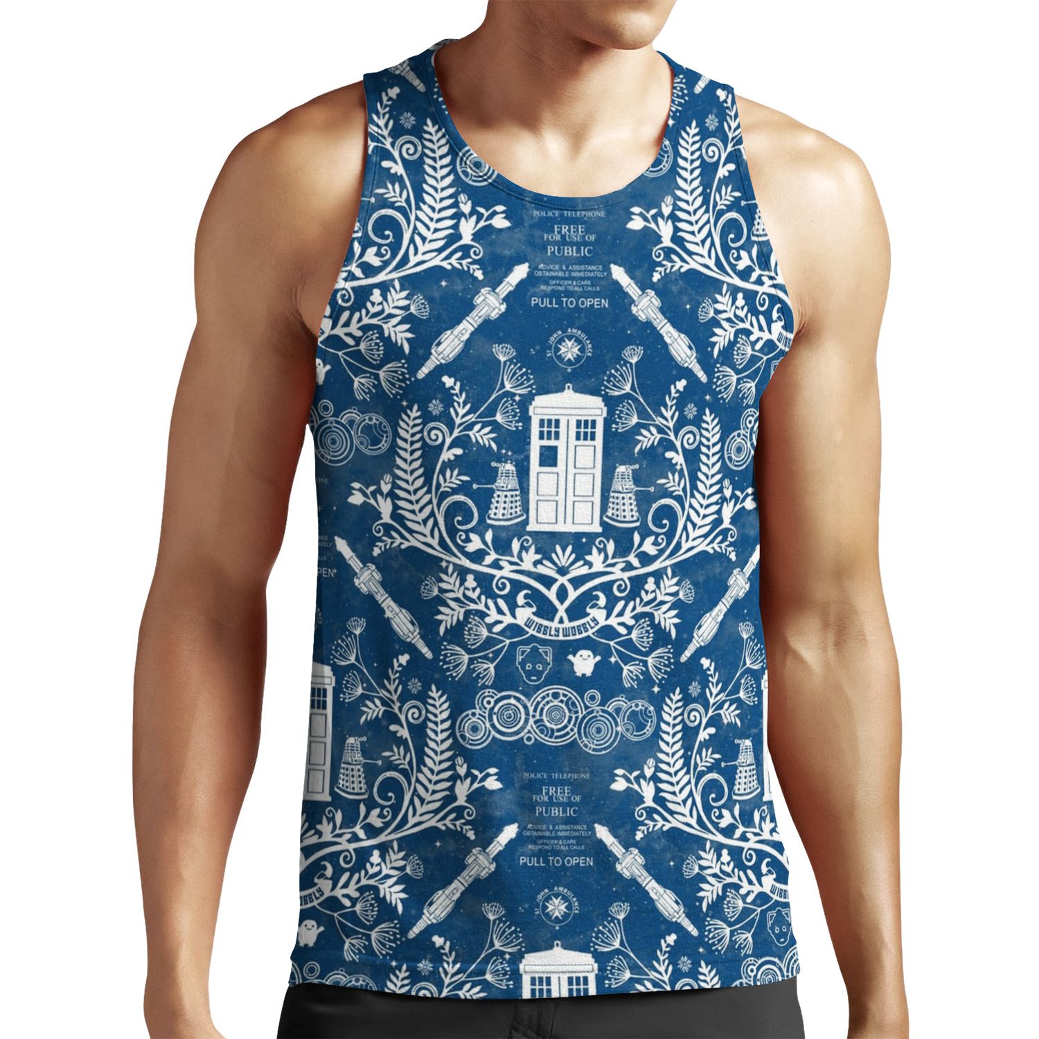 Who Damask All-over-print Unisex Tank Top