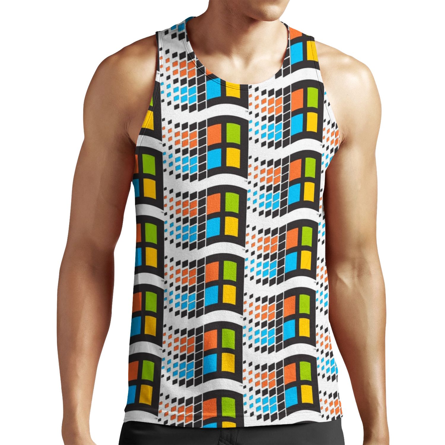 Windows 95 Logo All-over-print Unisex Tank Top