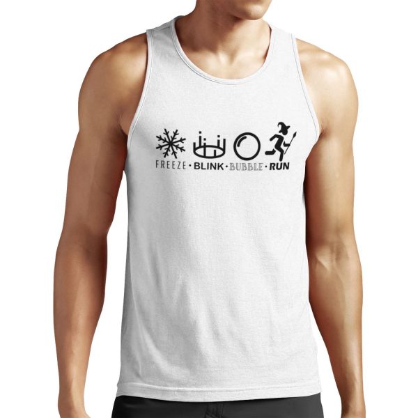 Wow Mage Freeze Blink Bubble And Run All-over-print Unisex Tank Top